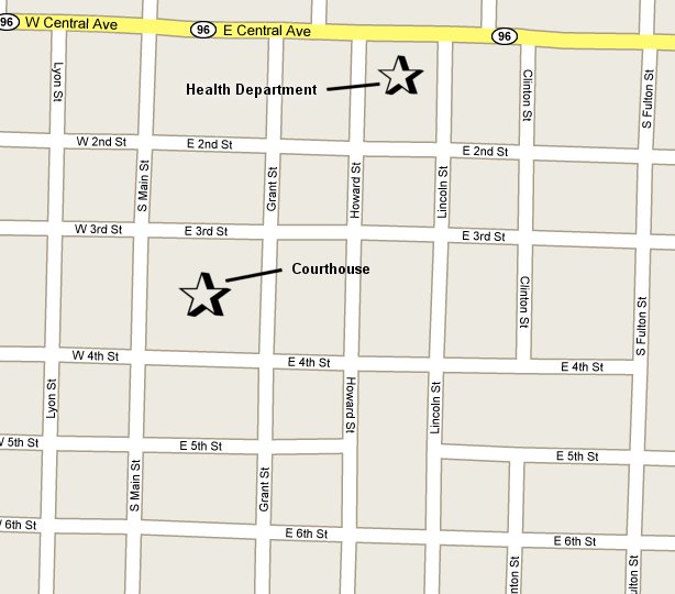 health department location map